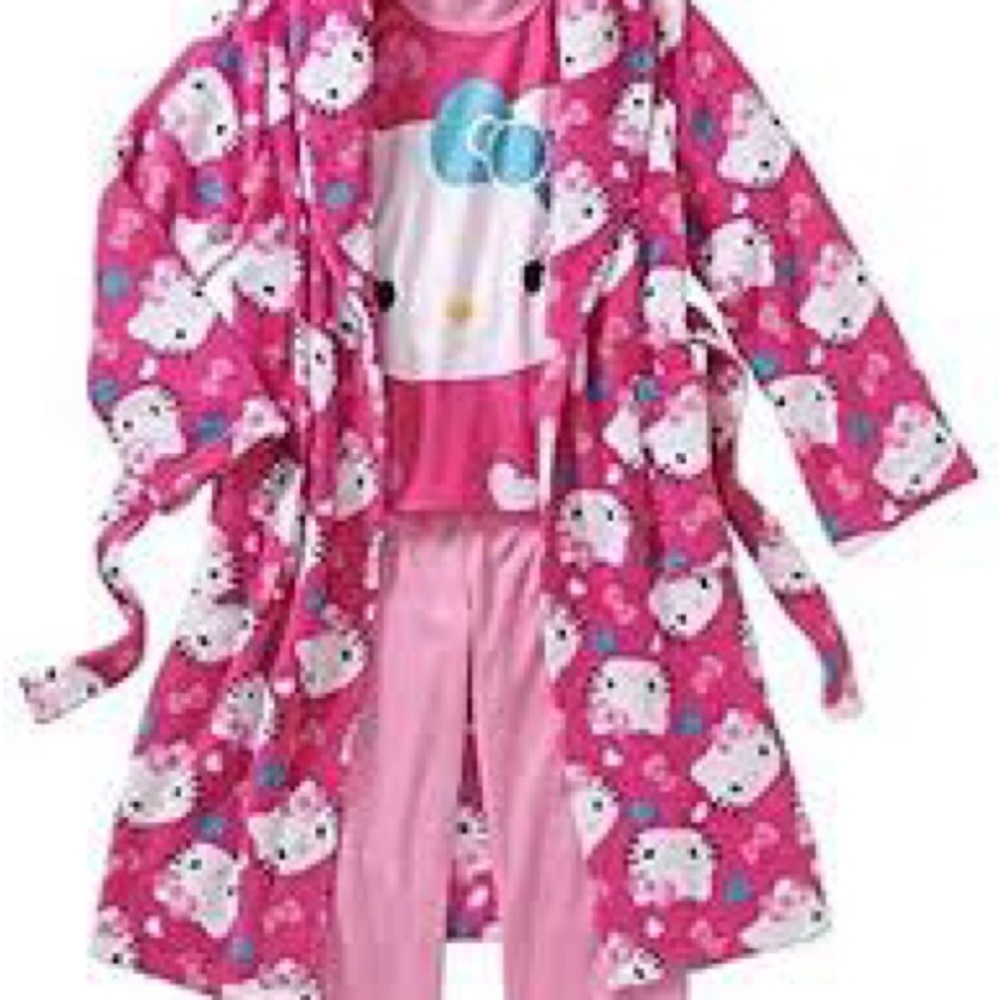 size 7/8 kids hellokitty robe